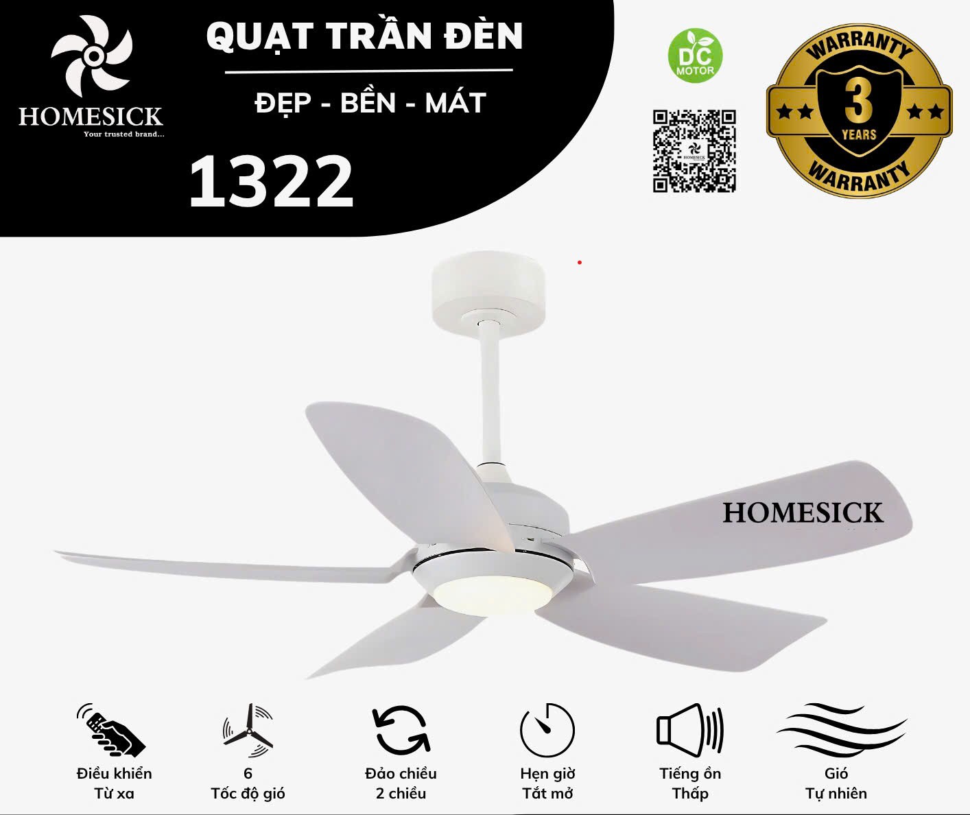 Quạt trần Homesick 1322