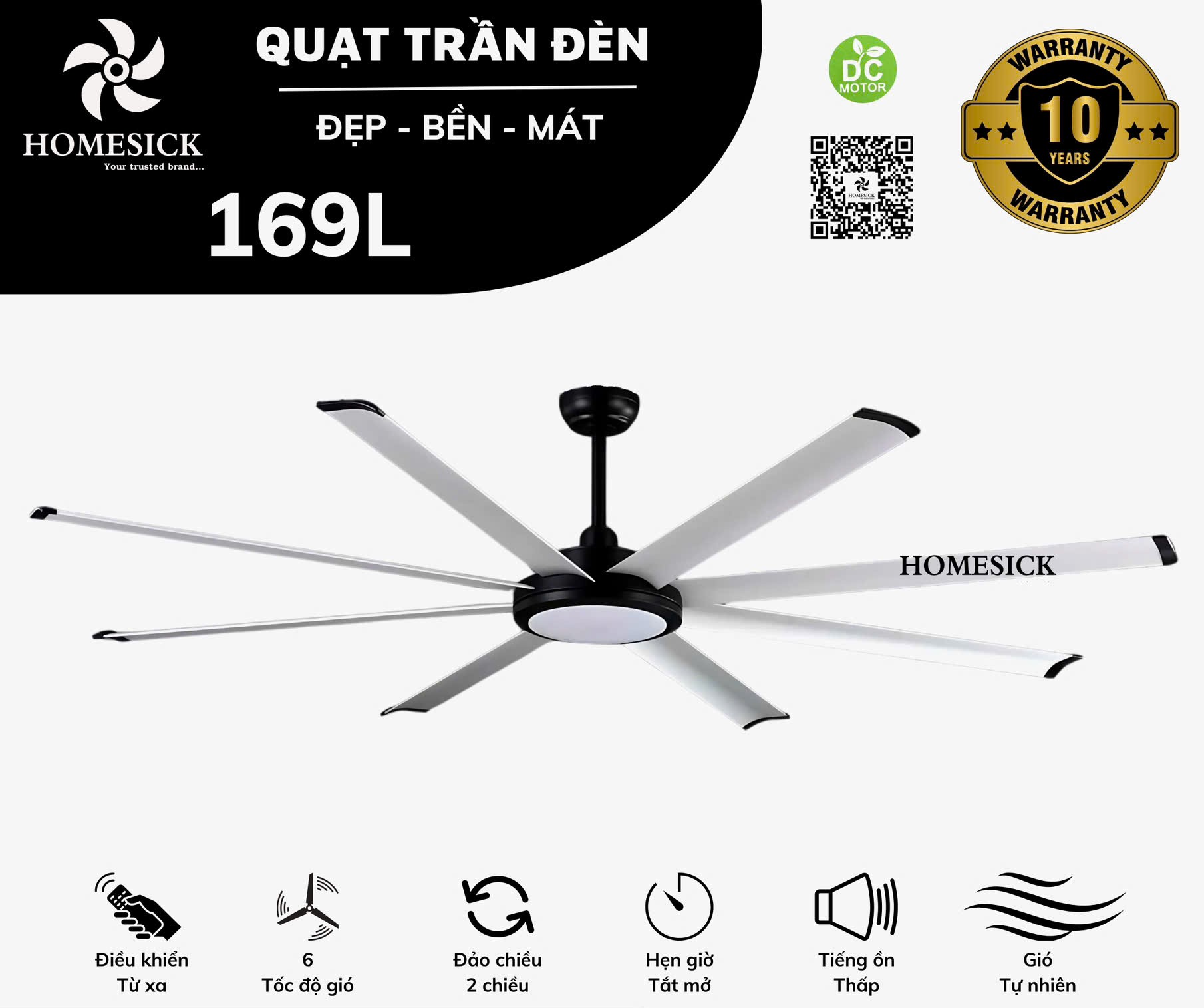 Quạt trần Homesick 169L