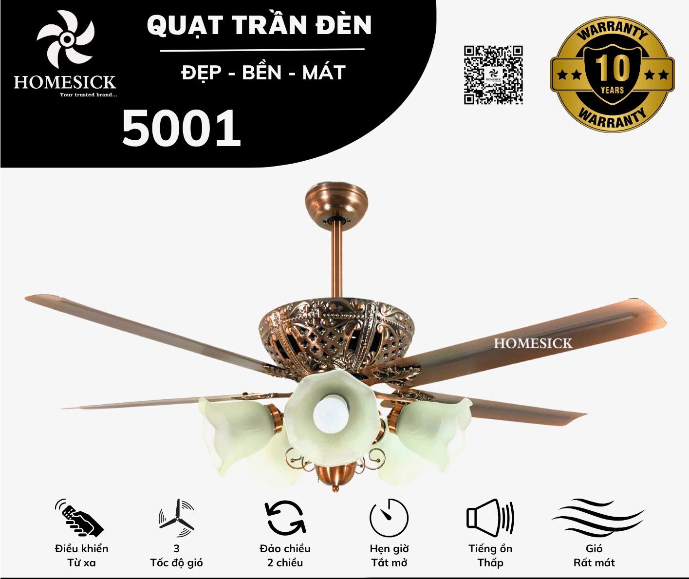 Quạt trần Homesick 5001